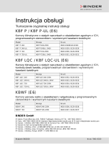 Binder KBF P 720 Instrukcja obsługi