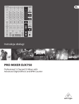 Behringer DJX750 Instrukcja obsługi