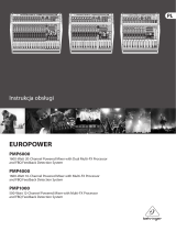 Behringer PMP4000 Instrukcja obsługi