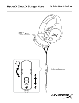 HyperX CloudX Stinger Core Gaming (HX-HSCSCX-BK) Instrukcja obsługi