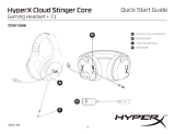 HyperX Cloud Stinger Core Wireless+7.1 (HHSS1C-BA-BK/G) Instrukcja obsługi