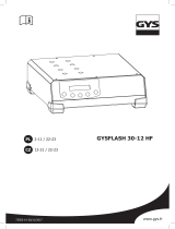 GYS GYSFLASH 30.12 HF (2.5M CABLES) Instrukcja obsługi
