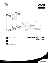 GYS GYSFLASH 100-12 HF (2.5m cables) Instrukcja obsługi