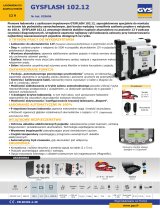 GYS GYSFLASH 102.12 HF (5.0m Cables) Karta katalogowa