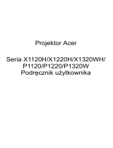Acer X1120H Instrukcja obsługi