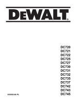 DeWalt DC720K Instrukcja obsługi