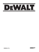 DeWalt DW077 Instrukcja obsługi