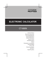 Citizen CT-666N Instrukcja obsługi