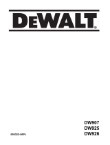 DeWalt DW907 Instrukcja obsługi