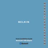 Belkin MINI-ADAPTATEUR BLUETOOTH #F8T016NG Instrukcja obsługi
