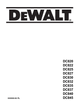 DeWalt DC820 Instrukcja obsługi