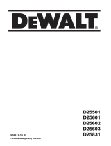 DeWalt D25601 Instrukcja obsługi