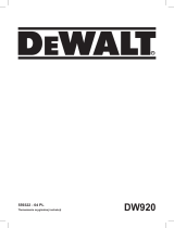 DeWalt DW920 Instrukcja obsługi