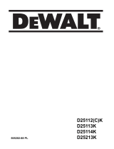 DeWalt D25113K Instrukcja obsługi