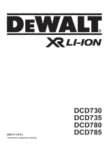 DeWalt DCD735 Instrukcja obsługi
