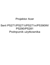 Acer P5390W Instrukcja obsługi