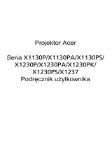 Acer X1130PA Instrukcja obsługi
