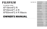 Fujifilm XF18mmF2 R Instrukcja obsługi