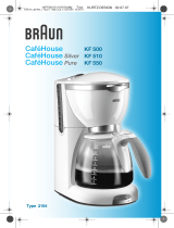 Braun CafHouse Pure KF 550 Instrukcja obsługi