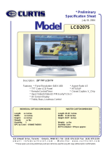 Curtis LCD2075 Instrukcja obsługi