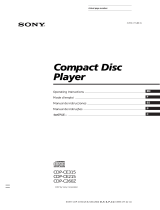 Sony CDP-C260Z Instrukcja obsługi