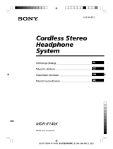 Sony MDR-IF140K Instrukcja obsługi