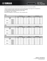 Yamaha Current Draw and Heat Dissipation Data for Tn Series Karta katalogowa