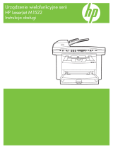 HP LaserJet M1522 Multifunction Printer series Instrukcja obsługi