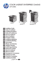 HP Color LaserJet Enterprise CM4540 MFP series Instrukcja instalacji