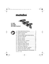 Metabo HE 2000 Instrukcja obsługi