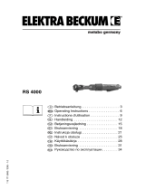 Elektra Beckum RS 4000 Instrukcja obsługi