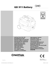 Nilfisk GD 911 Battery Instrukcja obsługi