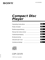 Sony CDP-CE575 Instrukcja obsługi