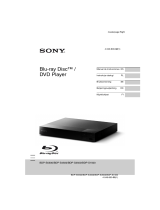 Sony BDP-S1500 Instrukcja obsługi