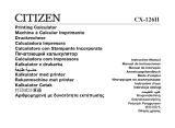 Citizen CX-126II Instrukcja obsługi