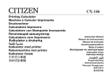 Citizen CX-146 Instrukcja obsługi