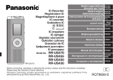Panasonic RR-US470 Instrukcja obsługi