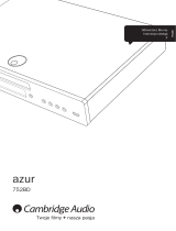 Cambridge Audio Azur 752BD Instrukcja obsługi