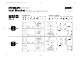 Vivanco MEDIUM FIXED WALL BRACKET Instrukcja obsługi