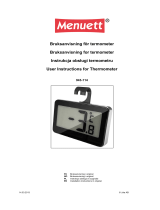 Menuett Termometer Instrukcja obsługi