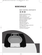 Soehnle BODY CONTROL CONTOUR F3 Instrukcja obsługi