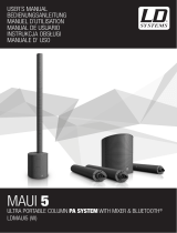 LD MAUI 5 Ultra Portable Column PA System Instrukcja obsługi