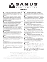 Sanus VMF220 Instrukcja obsługi