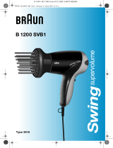Braun B1200 SVB1, swing supervolume Instrukcja obsługi