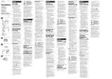 Sony MDR-NX1 Instrukcja obsługi