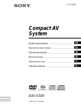 Sony dav-s 500 Instrukcja obsługi