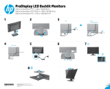 HP ProDisplay P201m 20-inch LED Backlit Monitor Instrukcja instalacji