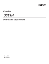 NEC U321Hi (Multi-Pen) Instrukcja obsługi