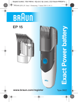 Braun EP15 Exact Power battery Instrukcja obsługi