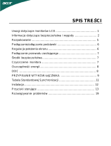 Acer P225HQL Instrukcja obsługi